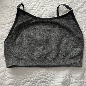 Gymshark Flex Strappy Sports Bra - Grey/Pink- Size Medium